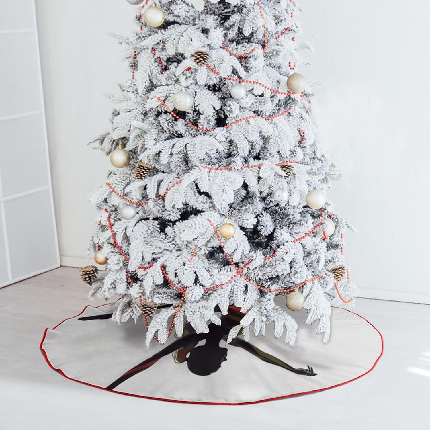 Christmas Tree SkirtA Dancerclassic Fashion Tree Skirt Painted Multifunctional Christmas Tree Skirt