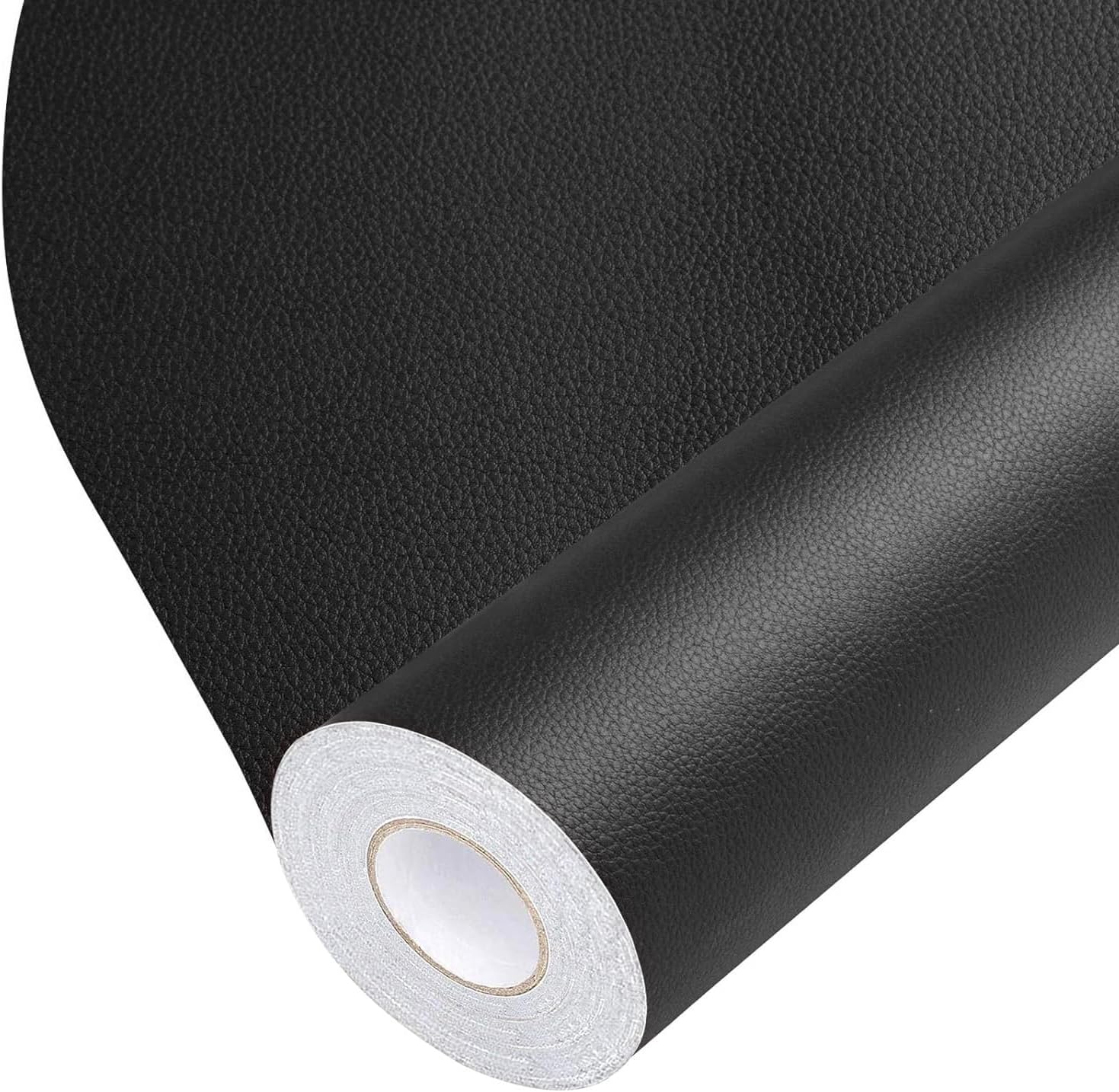 BSZHTECH Leather Repair Tape Self-Adhesive Leather Repair Patch for Couch Furniture Sofas Car Seats Advanced PU Vinyl Leather Repair Kit (Black, 3.9X79 inch)