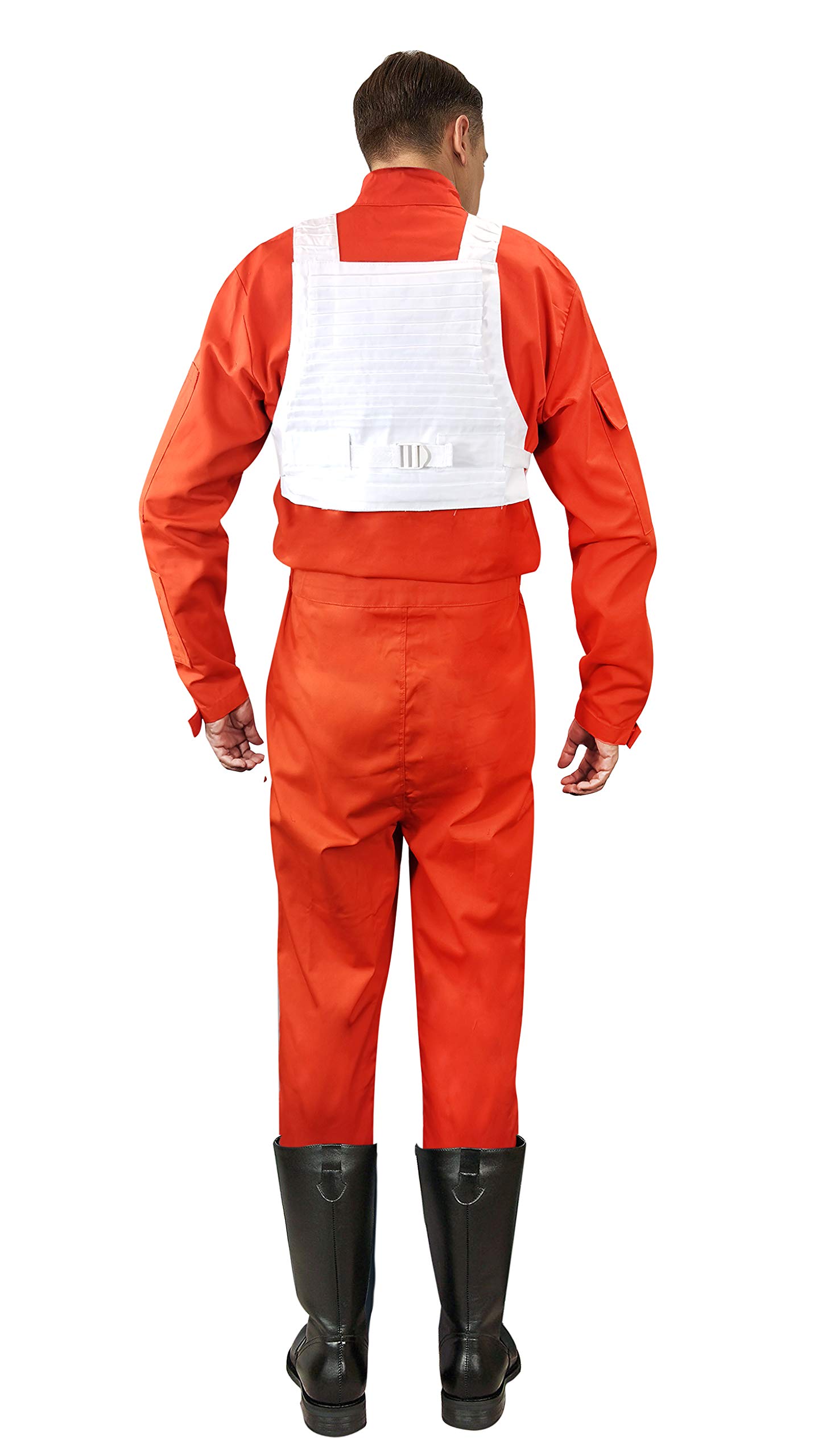 OEM X-wing Rebel Fighter Pilot Orange Jumpsuit + White Flak Vest Traje de Star Wars