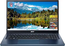 acer Laptop Aspire 3 39.6 cm Full HD IPS Touch Display | AMD Ryzen 5 7520U (Beat i7-1165G7) | 8GB RAM DDR5 | SSD 512GB | AMD Radeon Graphics | Windows 11 Home | Pacote com hub USB 3.0, azul