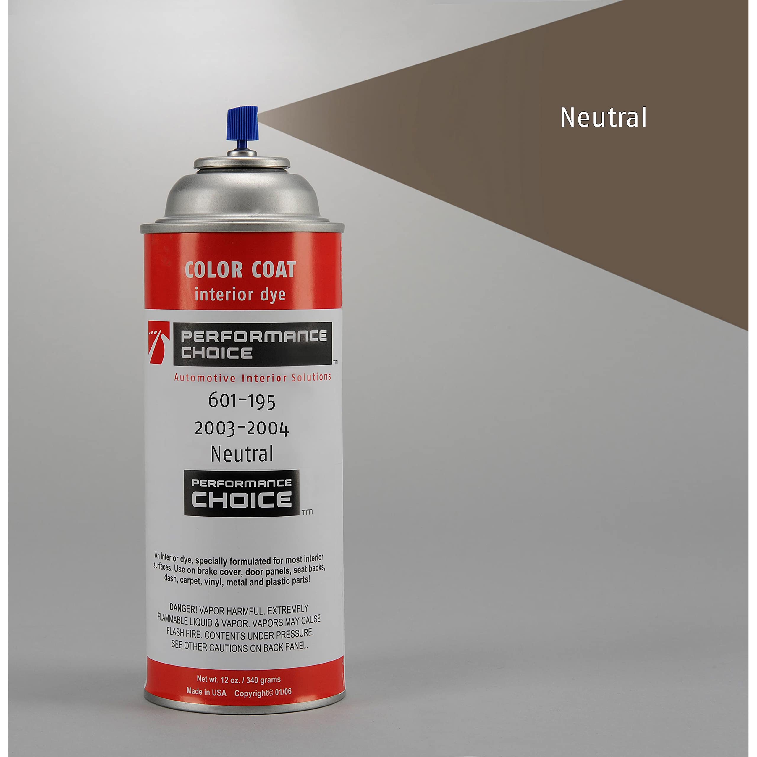 Mid America Motorworks 2003-2004 Corvette C5 Dark Neutral Color Coat Interior Refinish 12oz Aerosol