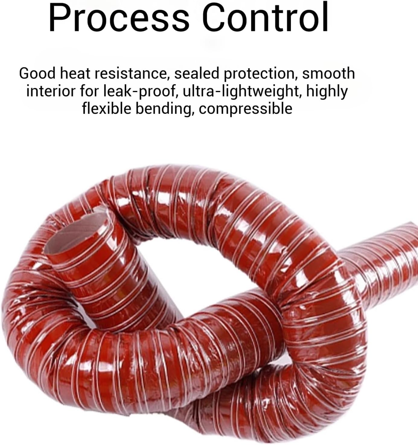 Flexible Silicone Ducting Hose for HVAC, 1m/3.3ft Air Duct Pipe, Ventilation Duct for Air Conditioner, Portable and Durable Ducting Solution (5.24in/13.3cm)