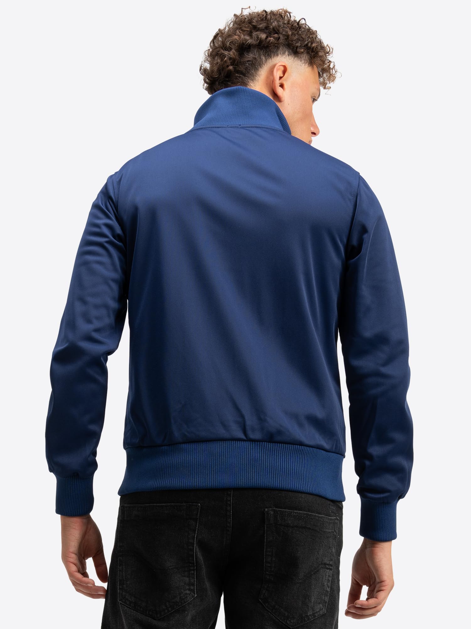 Lonsdale Herren-Trainingsjacke mit Reißverschluss, leichte Polyester-Jacke