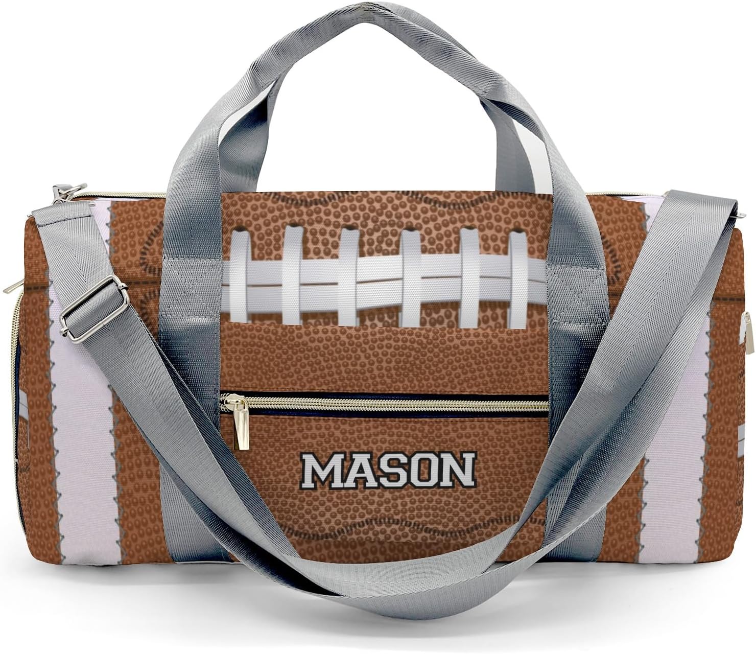 Personalized Duffel Bag Travel Bag,Sport Soccer Balls Pink Custom Name Sport Gym Dance Bag for Girls Boys Carry On Overnight Weekend Bags