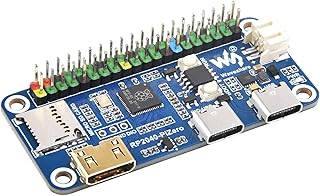 RP2040-PiZero Microcontroller Board Based on Raspberry Pi RP2040 Chip, Onboard DVI Interface, TF Card Slot and PIO-USB Port, Compatible with Raspberry Pi 40PIN GPIO Header, 16MB Flash Memory