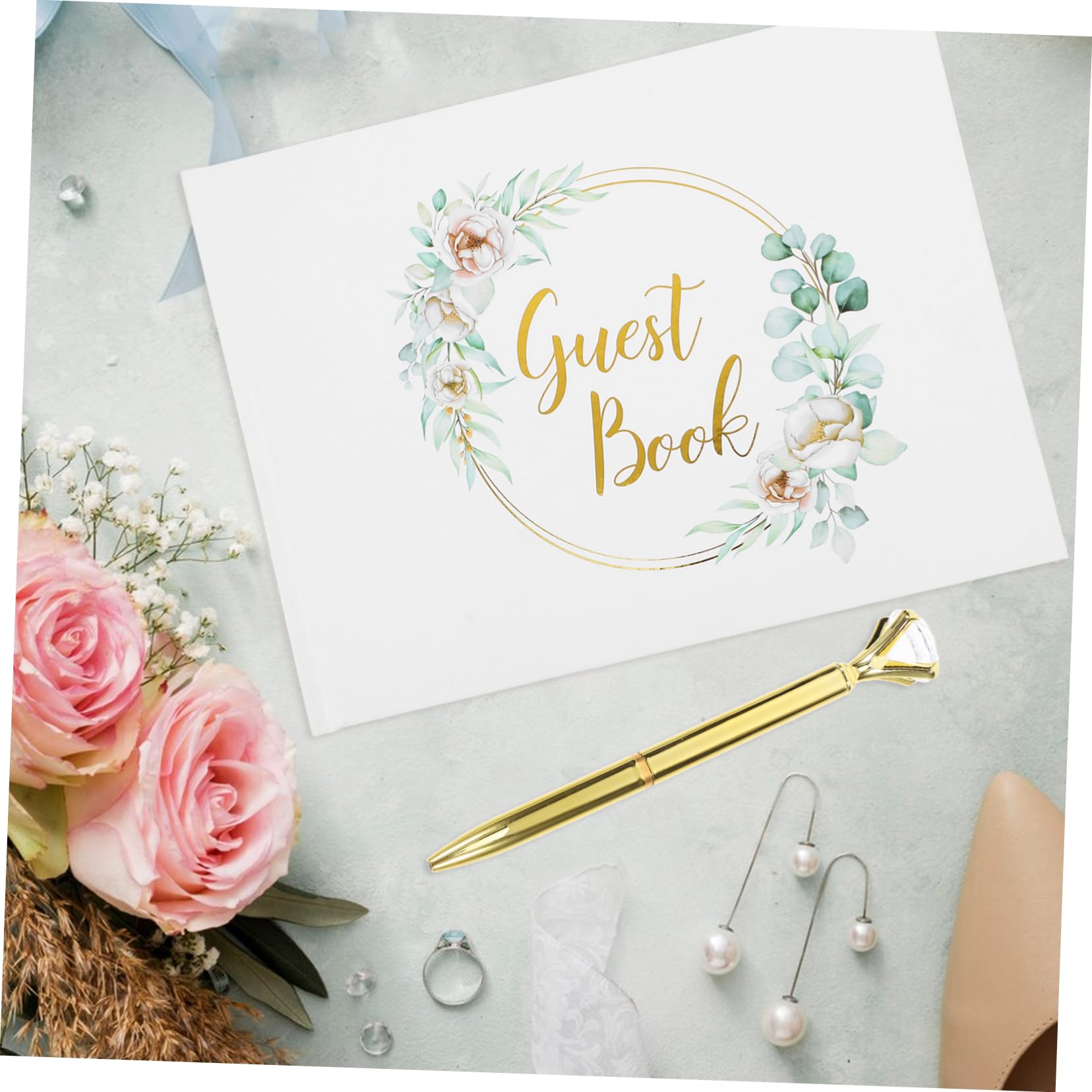 VILLCASE 1set Guest Book Per Matrimonio Album Fotografico Per Decorazione Memorabile Per Ospiti e Sposi