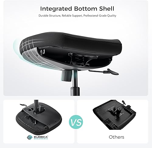 Miniatura 6 de EUREKA ERGONOMIC Armis Ergonomic Office Chair with Back Support Flip up Arms, Home Office Desk Chair for Space Saving, Black, Breathable Backrest