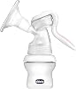 chicco Manual Chest Pump, Transparent/White