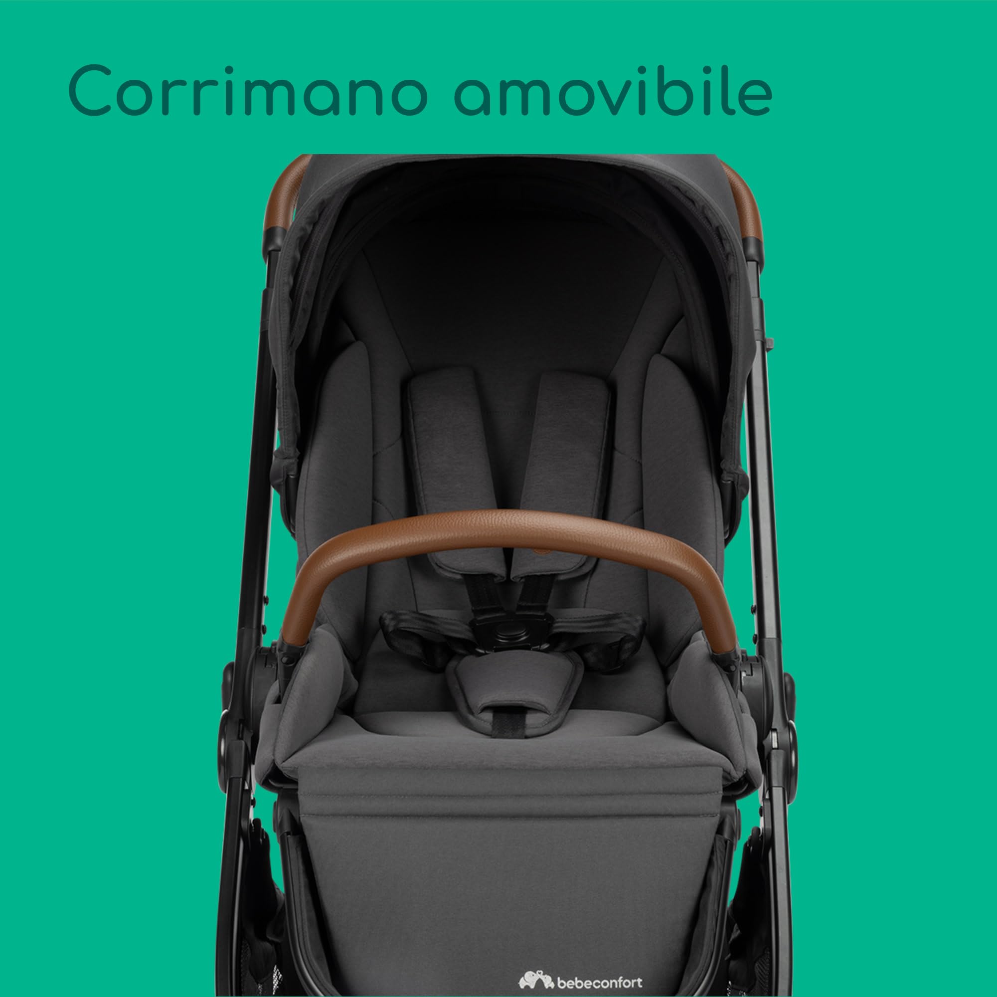 Bebeconfort Luvia Trio Passeggino 3 in 1 0-4 anni 0-22 kg Mineral Graphite