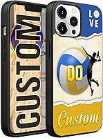 Vista 4 de Funda personalizada para teléfono de voleibol para iPhone 17/16/15/14/13/12/11 Pro Max para Samsung S26/S25/S24/S23/S22/S21/S20