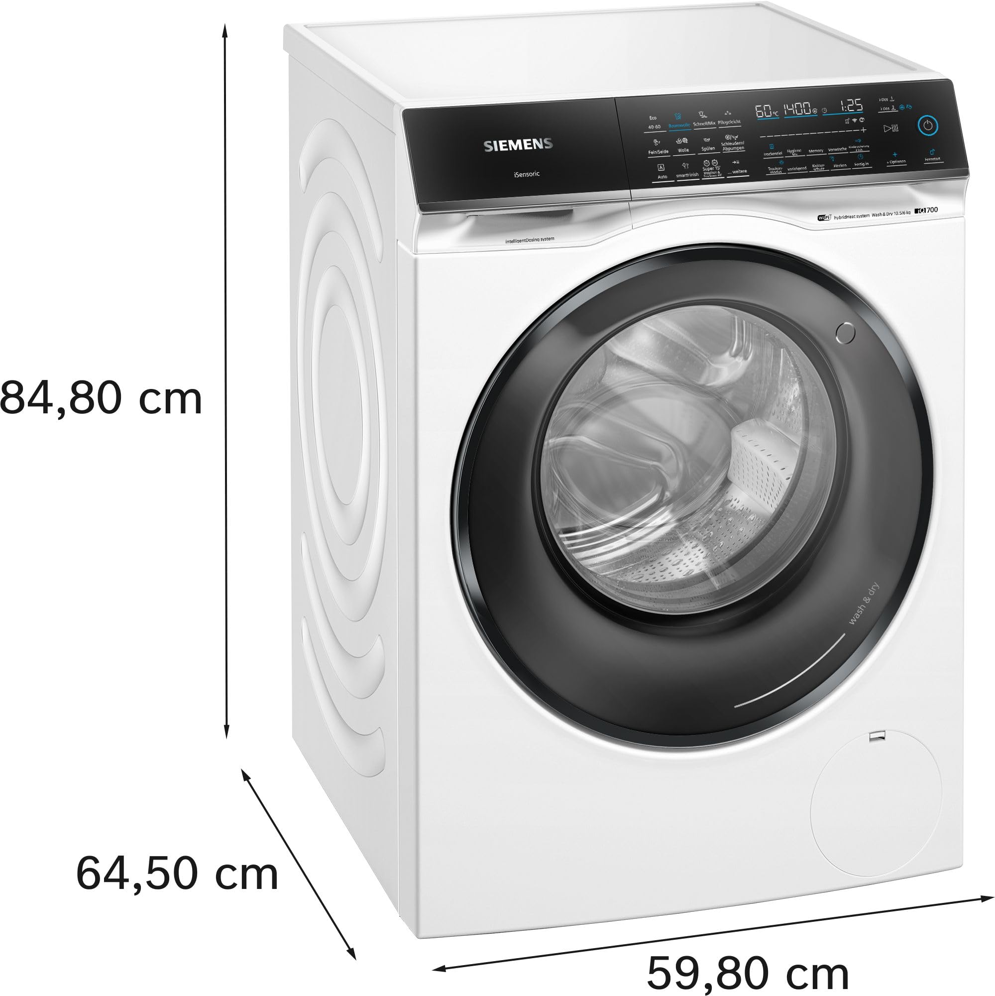 Siemens iQ700 WN54C2A40 Waschtrockner 10,5-6 kg i-Dos smartFinish autoDry varioSpeed