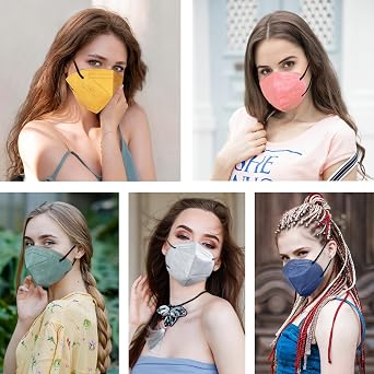 Face Mask 50 Pack Breathable 5-Layer Filter Efficiency95%