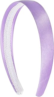 Lavender 1 Inch Satin Hard Headband for Women and Girls