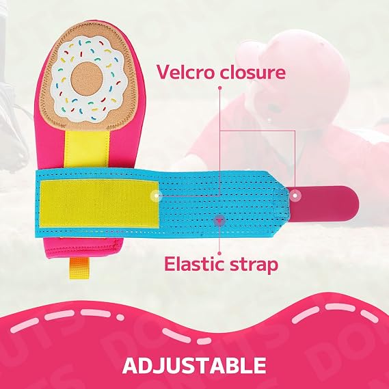 BIG TEETH Baseball Sliding Mitt Glove for Teenagers Running Softball Right/Left Hand Protection Elastic Compression Strap Magictape Padded