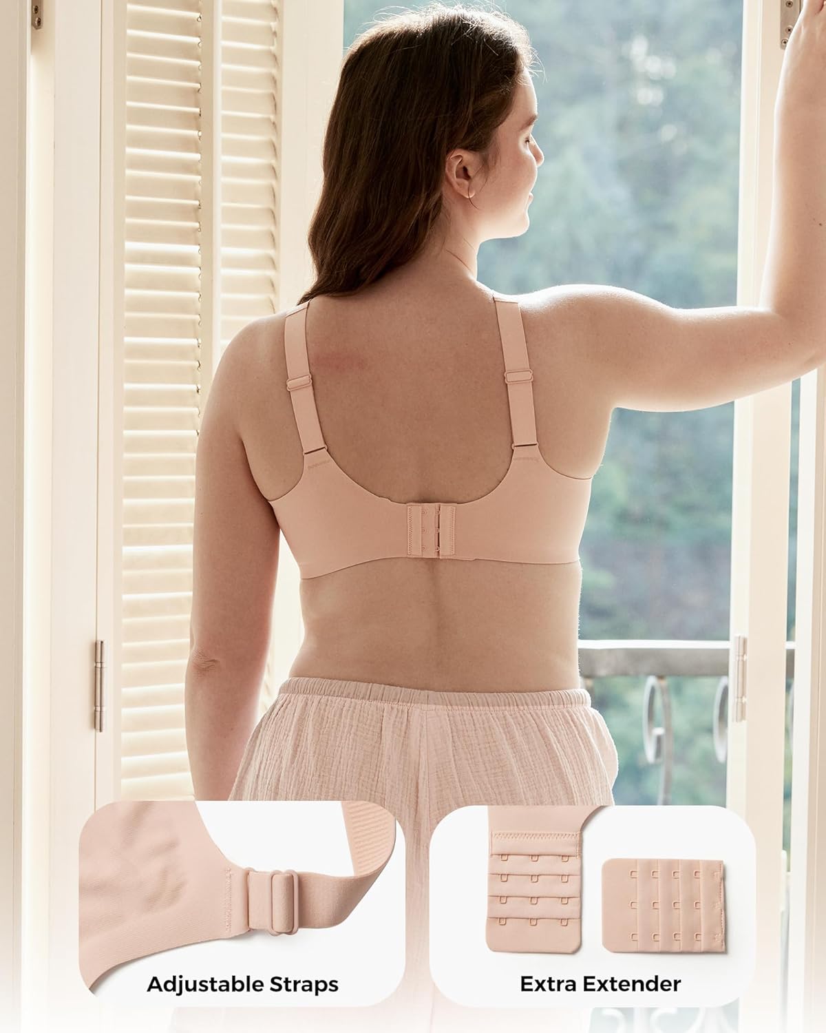 Momcozy Seamless Wireless Bras for Women, Full Coverage Comfortable Supportive Bralettes for Everyday Wear - Image 6