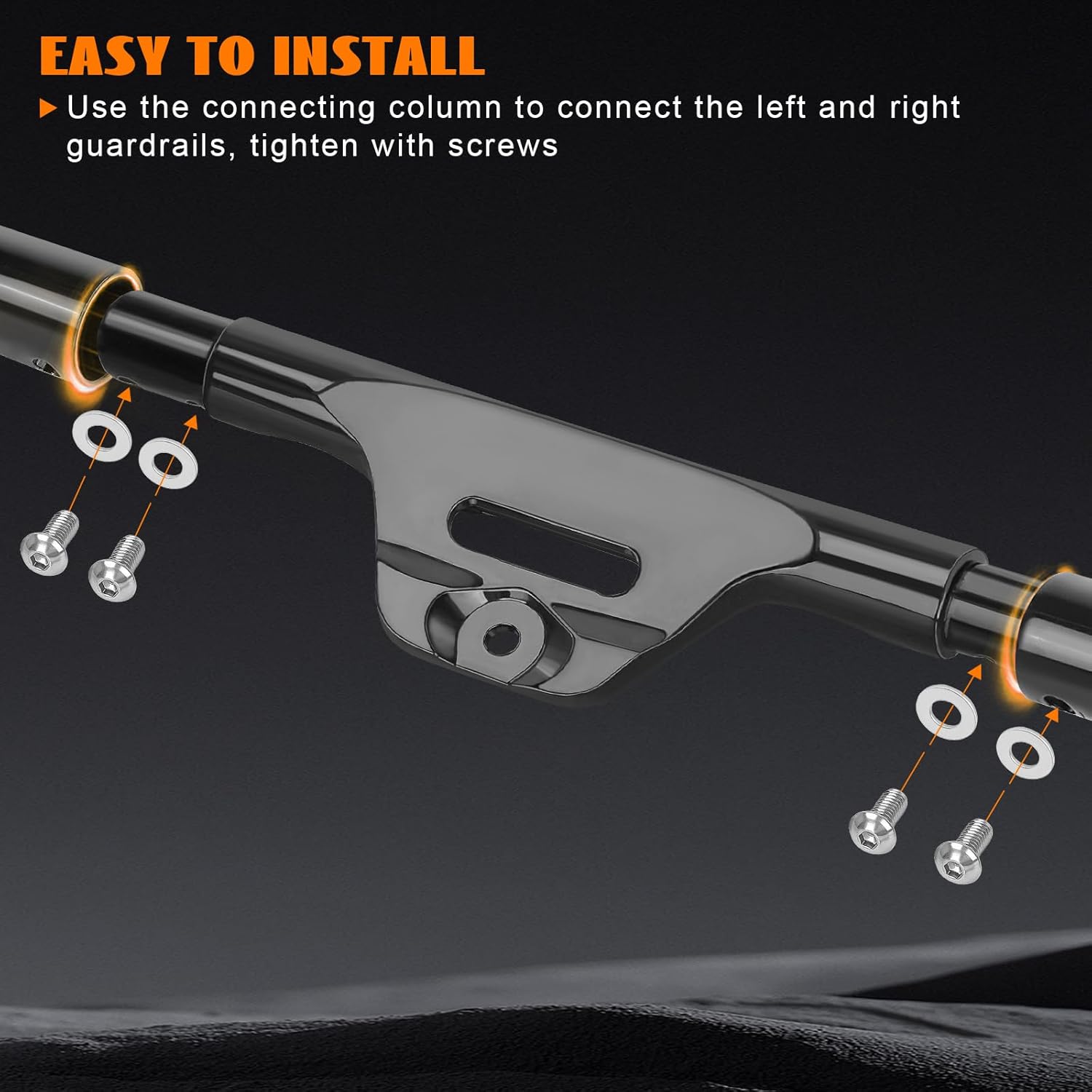 Crash Bar Engine Guard Front Highway Bars for Softail Standard Slim Sport Glide Street Bob Fat Boy Fat Bob Low Rider Heritage Classic Deluxe 2018-2025(Except FXDRS)