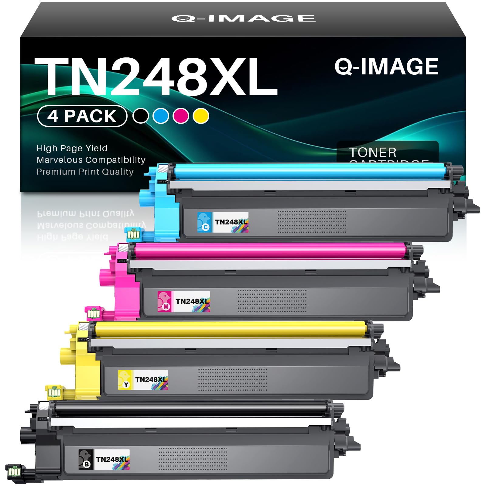219X Toner Cartridge Kompatibel für HP 219X 219A Tonerkartusche als Ersatz mit HP Color LaserJet Pro 3202dn 3202dw MFP