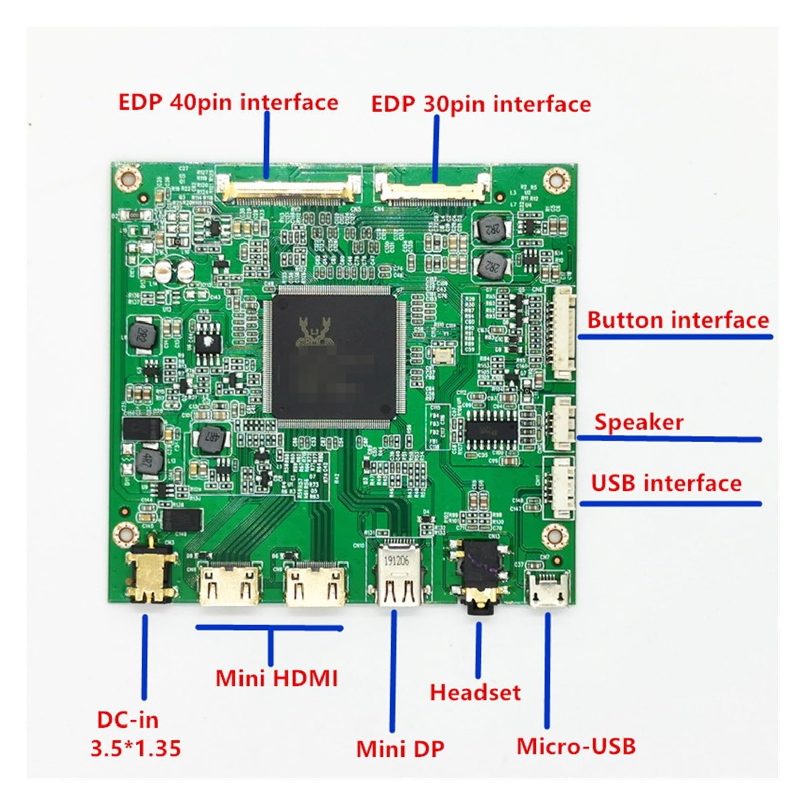 Scheda Driver LCD 4K for 12.5 "13.3" 15.6 "17.3" 4K 3840 * 2160 60HZ 2K 1920 * 1080 144Hz Pannello LCD Scheda Controller LCD Kit Fai da Te