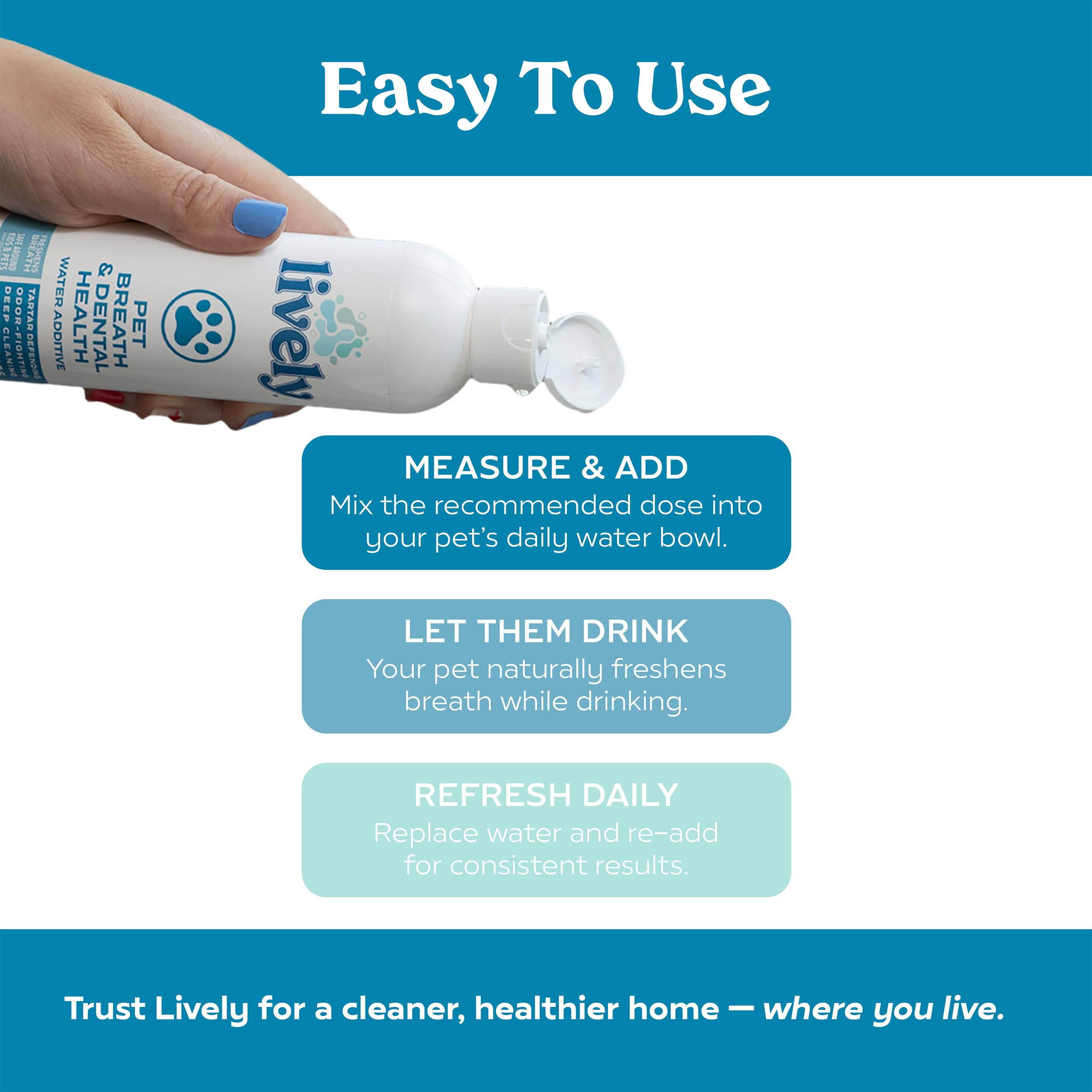 Lively Pet Breath & Dental Health Water Additive - image 6