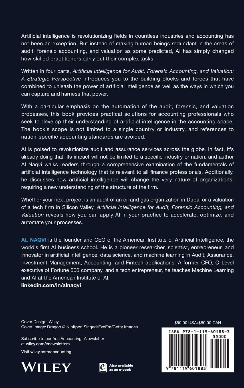 Artificial Intelligence for Audit, Forensic Accounting, and Valuation: A Strategic Perspective
