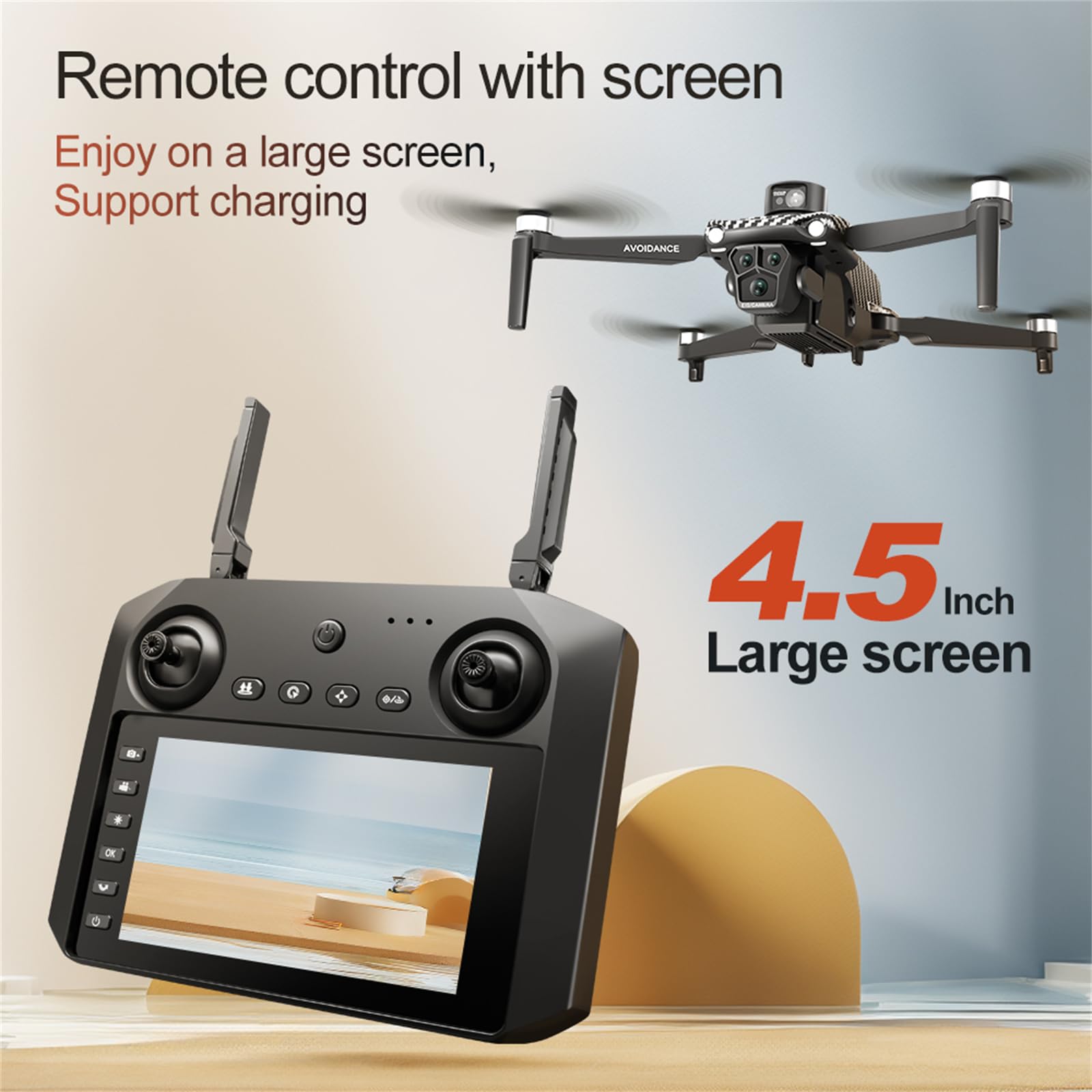 Dron sin escobillas u99max Pantalla 4,5 Pulgadas