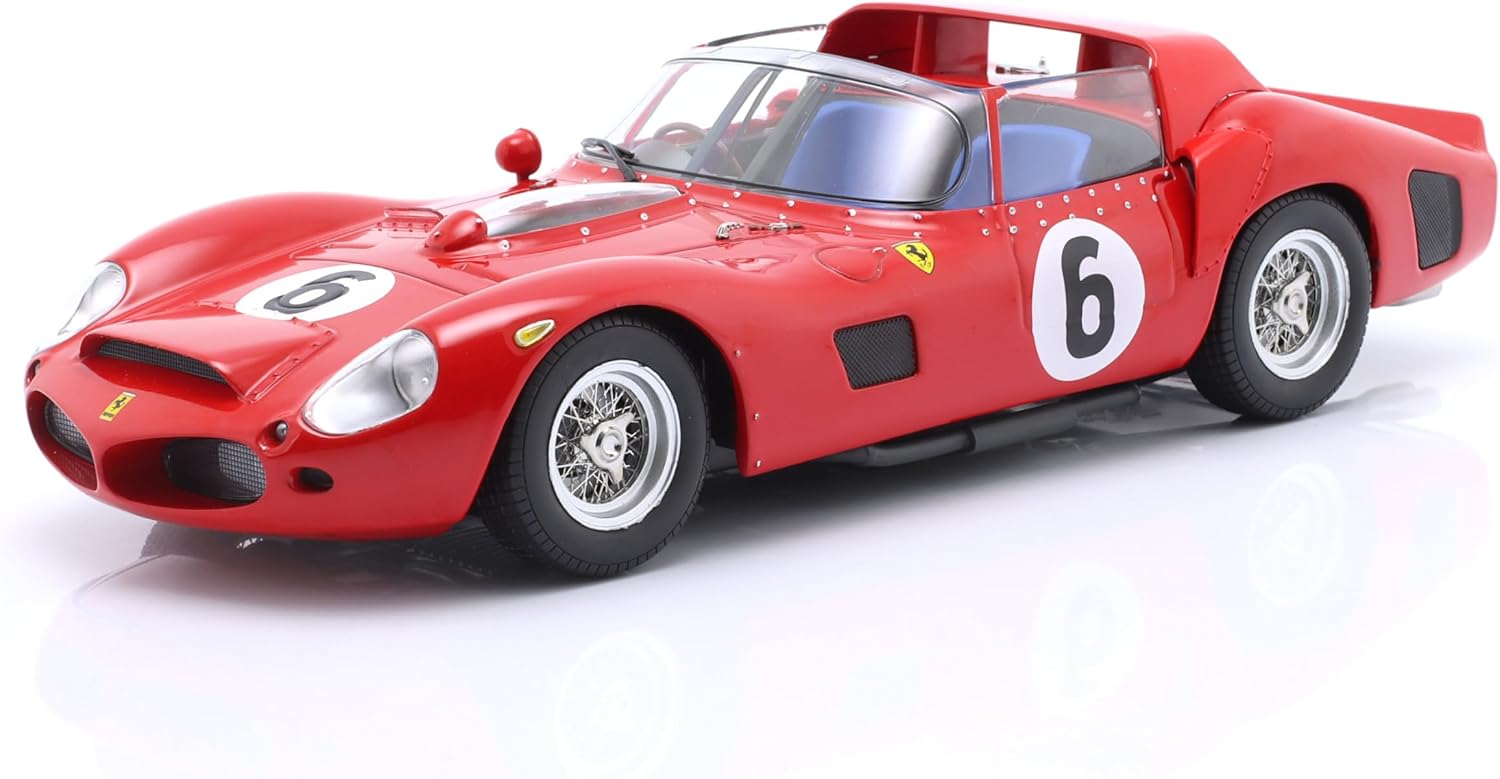OPO 10 - Miniature car Compatible with Ferrari 330 TRI #6 Winner 24h Le Mans 1962 Gendebien, Hill 1/18 Scale IXO WERK83 18023001