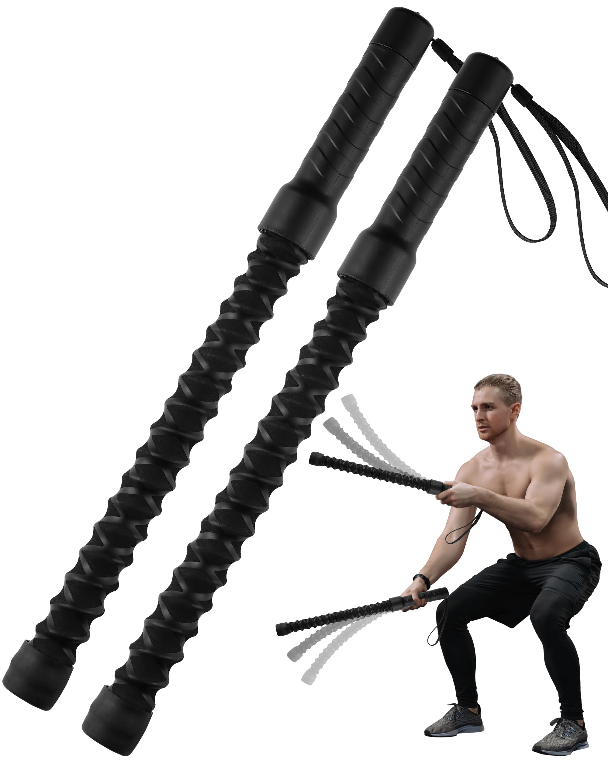 Inertia Wave Strong Dynamic Fitness Rope – Portable HIIT Tool For Full Body Workout & Calorie Burn