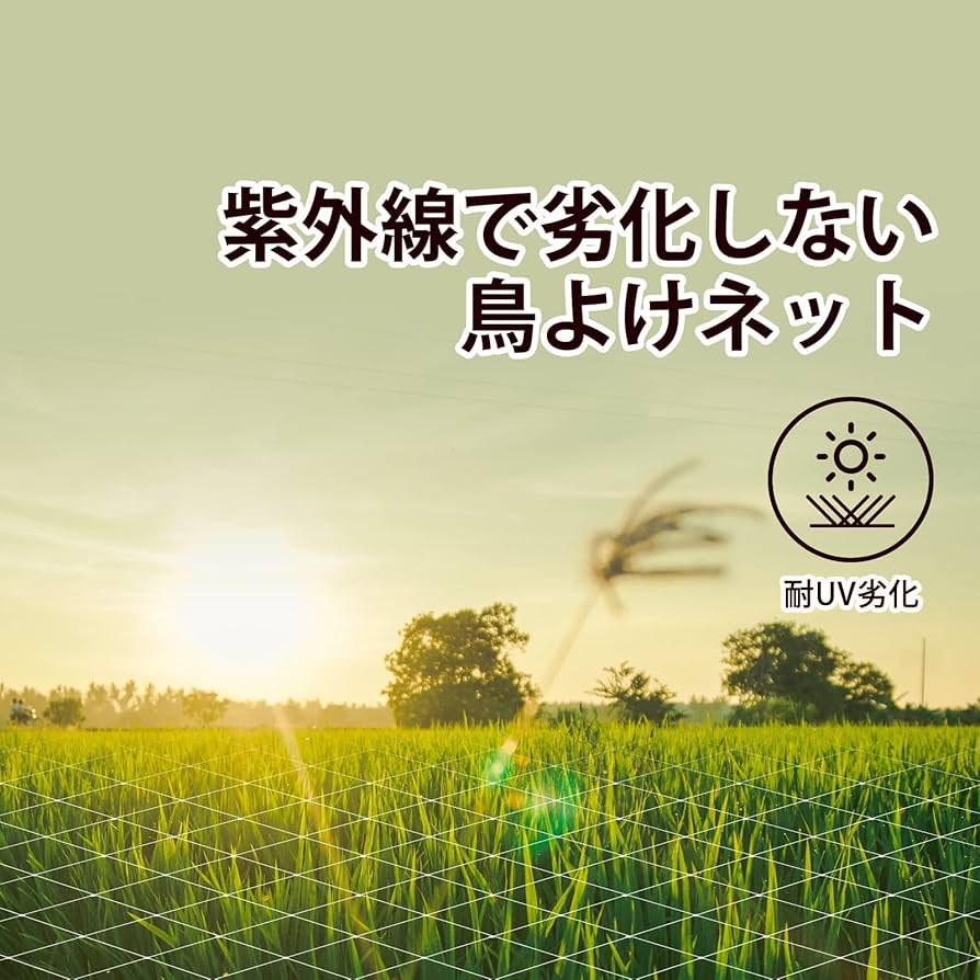 ネット　１０ｍ×１，５ｍ　2枚 Amazon.co.jp: OFFO 防鳥ネット 鳥避けネット 幅2m×縦4m 15mm