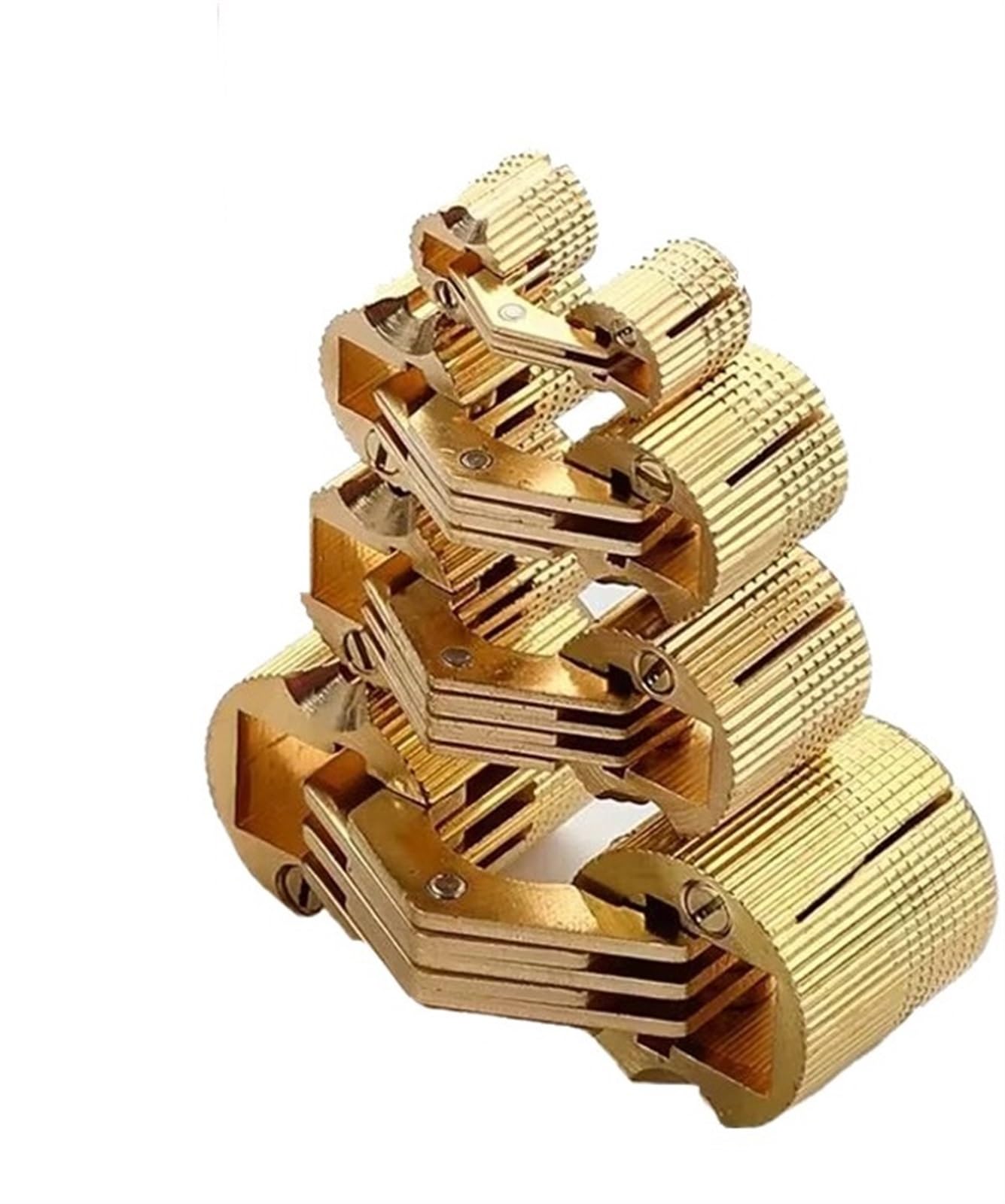 Coppers Brass Furniture Hinges 8-18mm Cylindrical Hidden Cabinet Concealed Invisible Door for Hardware Gift Box 1pcs(18mm)