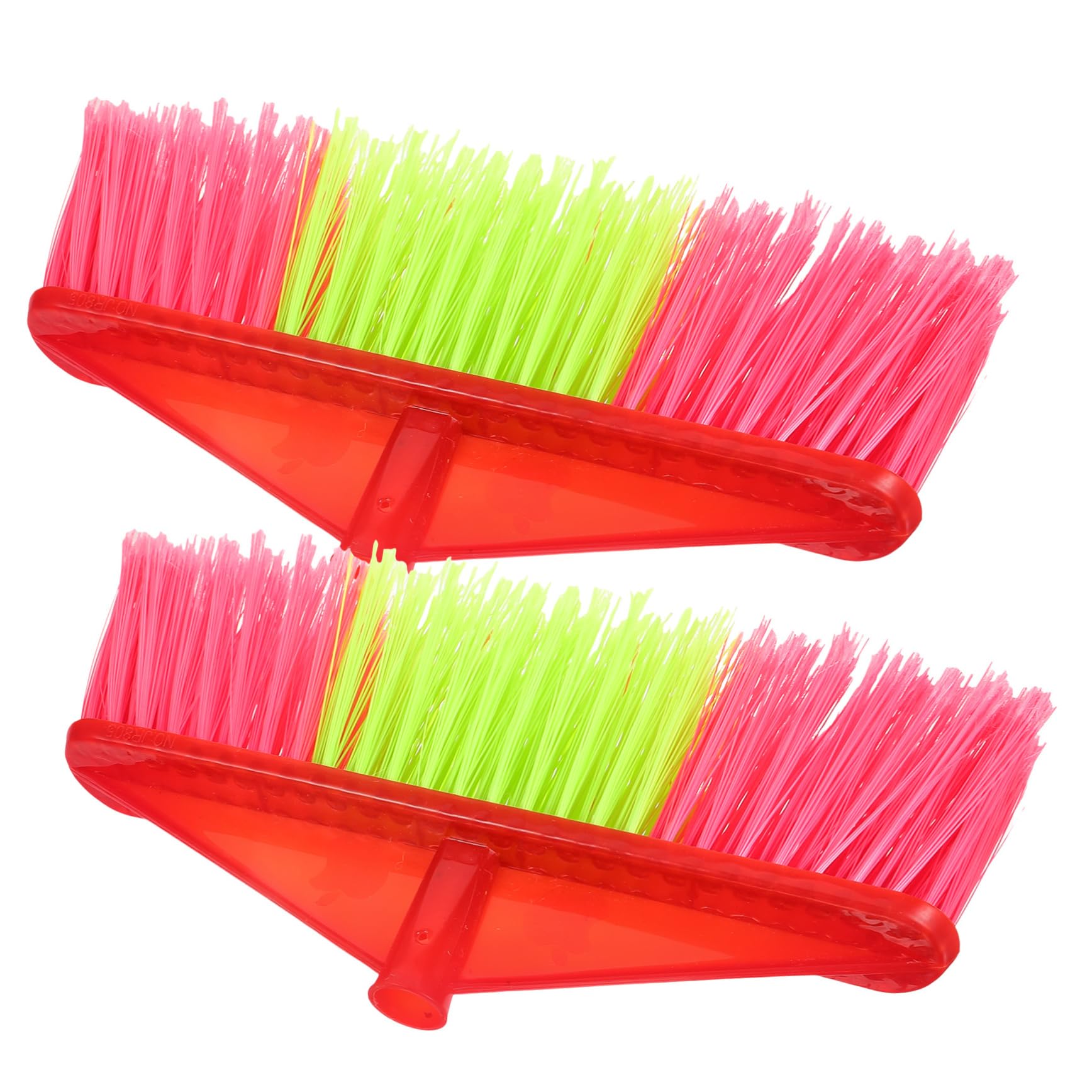WOFASHPURET Ergonomic Handle Plastic Broom Head Refill Sweeper Mop for Home Easy to Install Store Random