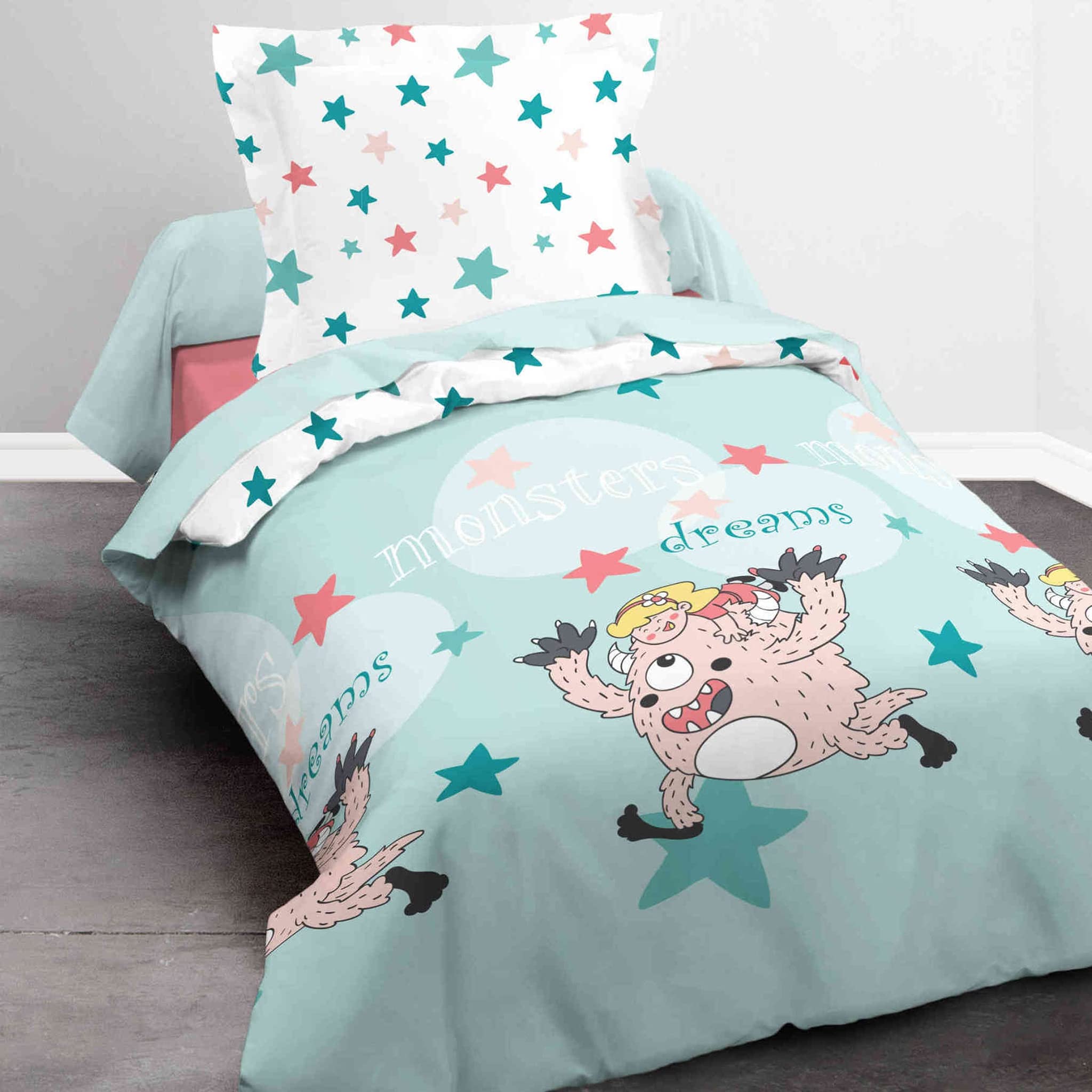 Housse de couette 140x200 en coton pour transformer la chambre d'enfant