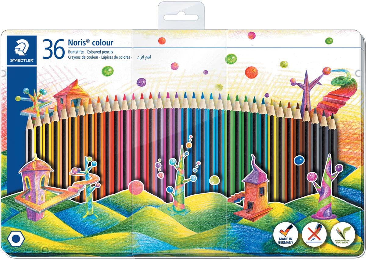 STAEDTLER Noris Colour Buntstifte, mehrfarbig, 3 Stück