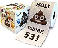 Vista 23 de Printed TP Papel higiénico de regalo de cumpleaños 65, divertido regalo de broma de cumpleaños de Holy You're 65, regalo de broma de papel