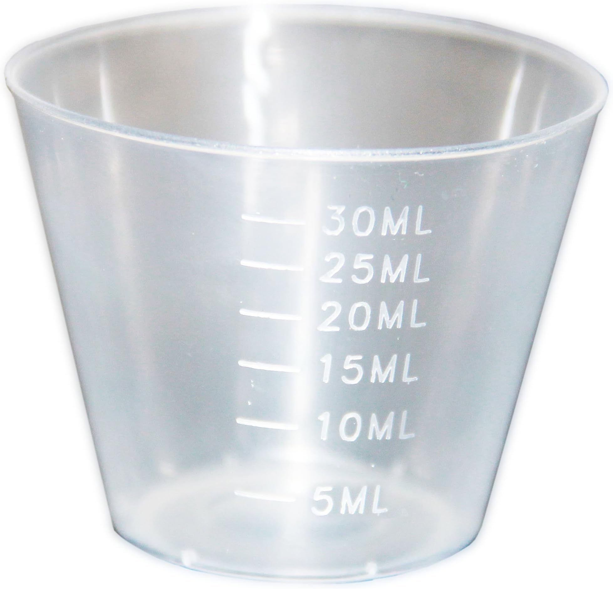Plastic Medicine Cup (30mL) (Pack of 100) Durable, Disposable: 1 oz.