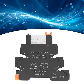 DIN Rail Relay 6A 6 24V Solid State DIN Rail Mount Relay with LED Indicator ac 24v relay with LED Indicator Solid State Relays