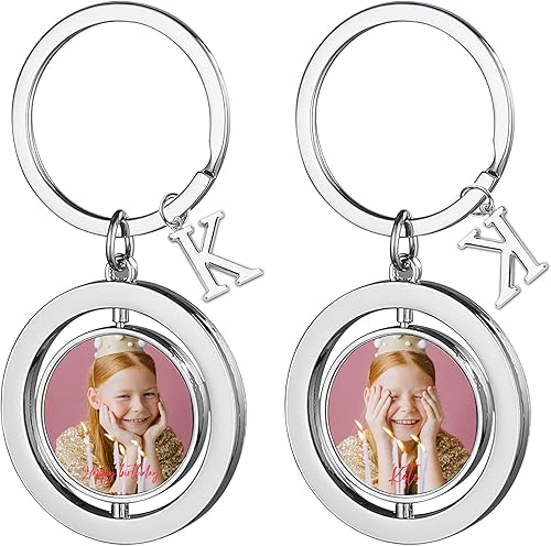 Llavero personalizado con texto de imagen, llavero personalizado de doble cara, llavero de fotos colorido personalizado, regalo para mujeres y