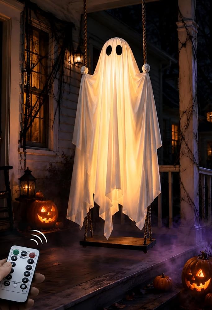 NOSADER Hanging Ghost Halloween Decorations 5FT