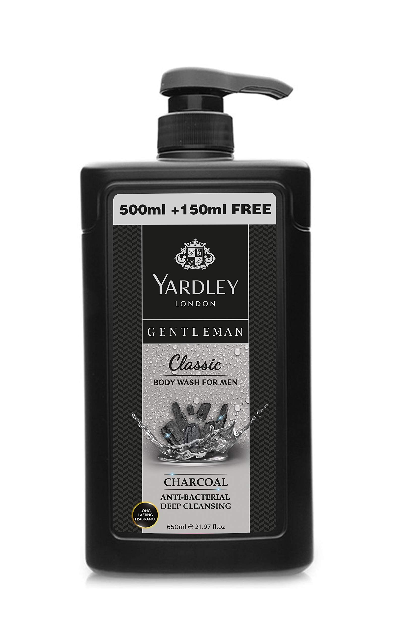 Yardley Gentleman Antibacterial Body Wash, Classic Fragrance, 650ml - Luxurious Cleansing ExperienceYardley Gentleman Antibacterial Body Wash,…