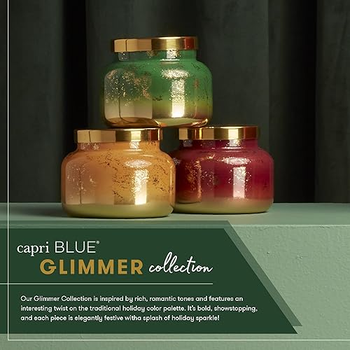 Miniatura 6 de Velas de frasco brillante Capri Blue - Velas perfumadas de lujo para las festividades del hogar - Mezcla de cera de soja de larga duración - Velas