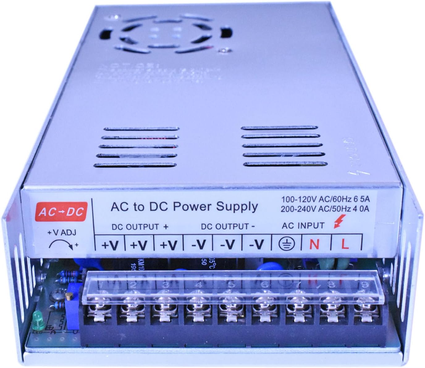 0~300V 620W 550W DC Power Supply 40A 30A 20A 10A 5A 600W Regulated Switch Power Transformer AC110V 220V to DC 28/36/52/70/110/160/260/280 Volt 590Watts Converter for Industrial Equipment (130V598W)