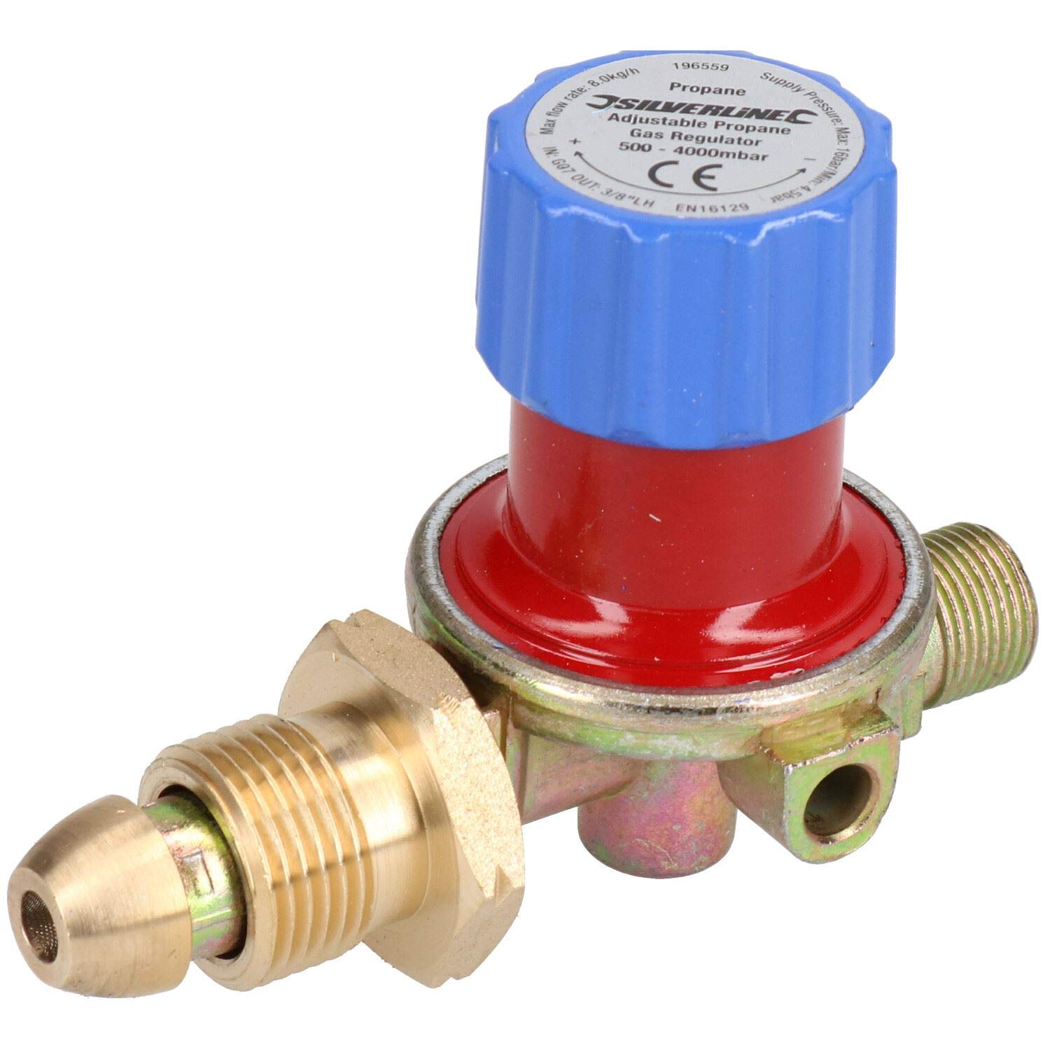 Ab Tools Men's Variable Propane Gas Regulator 0.5 To 4 Bar For Calor Gas Bottles Etc Sil215