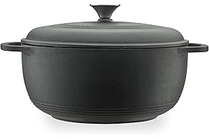 Mercer Culinary Enameled Cast Iron Round Dutch Oven, 6 qt..