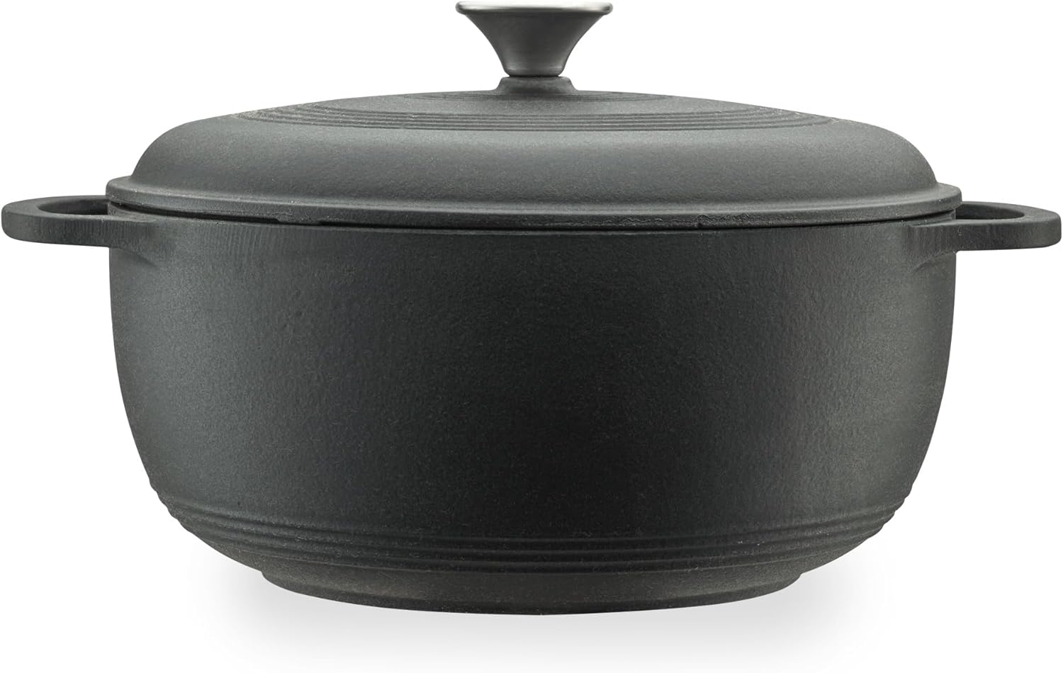 6-Qt Matte Black Enameled Cast Iron Dutch Oven by Mercer Culinary