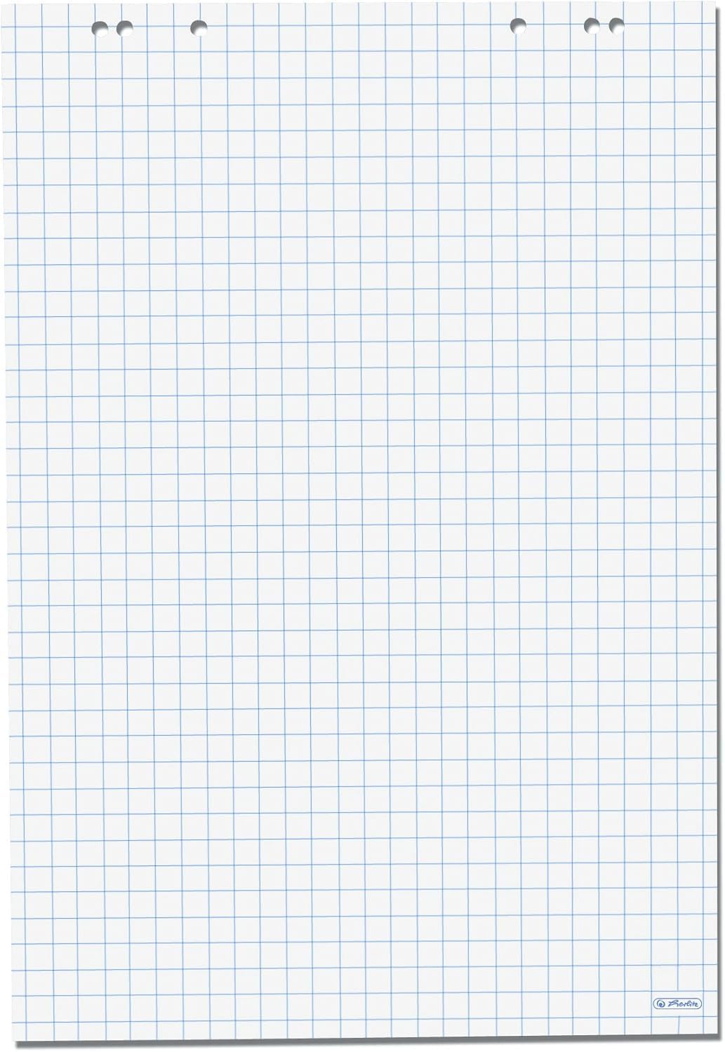 Herlitz Flipchartblock 65 x 98cm 20 Blatt, kariert, 80g/m² FSC Mix, 5 Stück (kariert - 10 Blöcke)