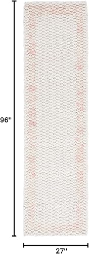 Miniatura 10 de Safavieh Natura Collection - Alfombra de área de 6 x 9 pies, marfil y gris, lana texturizada hecha a mano, ideal para sala de estar, dormitorio,