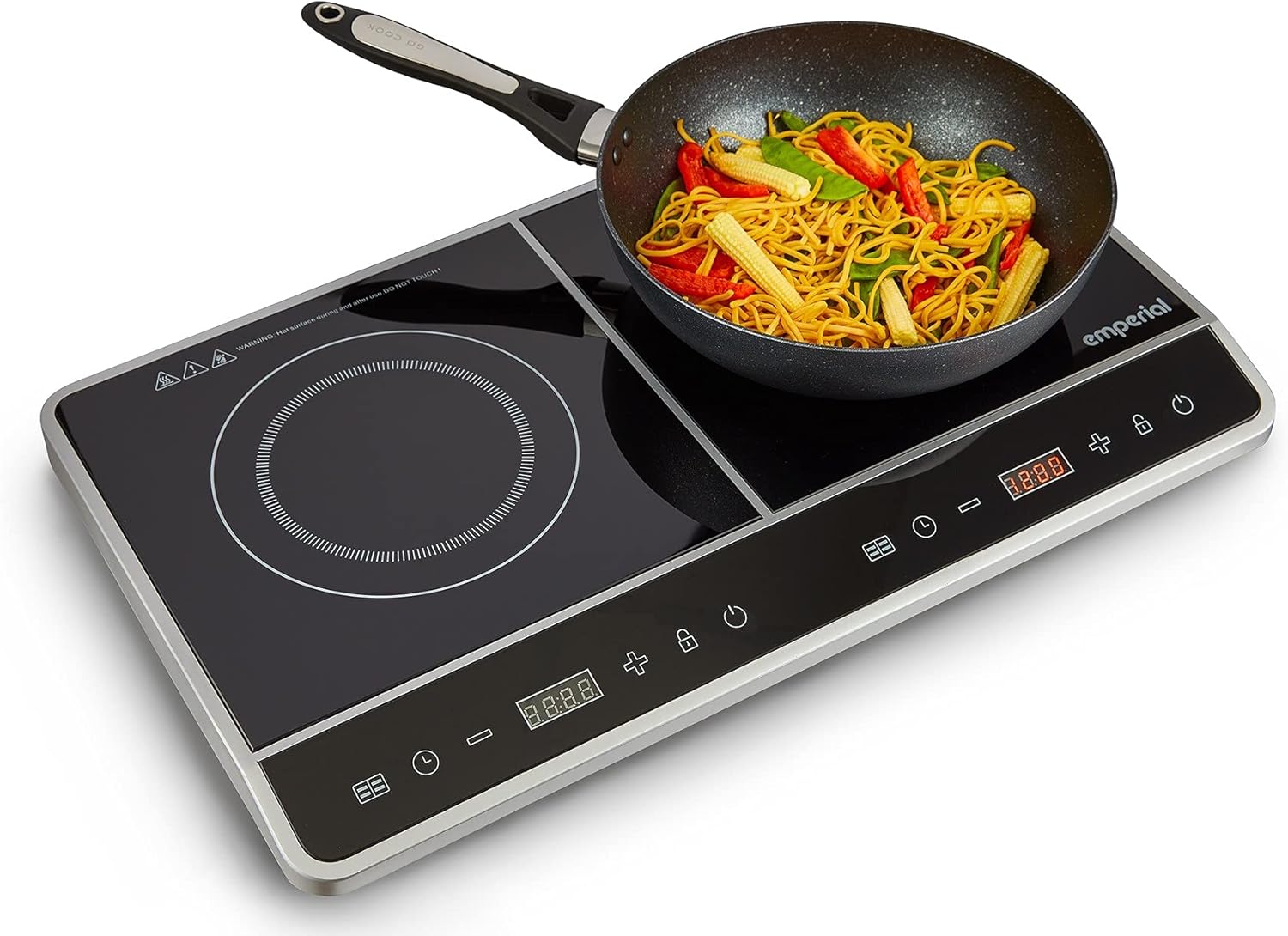 Emperial Twin Induction Hob 2800W Portable Double Induction Plate