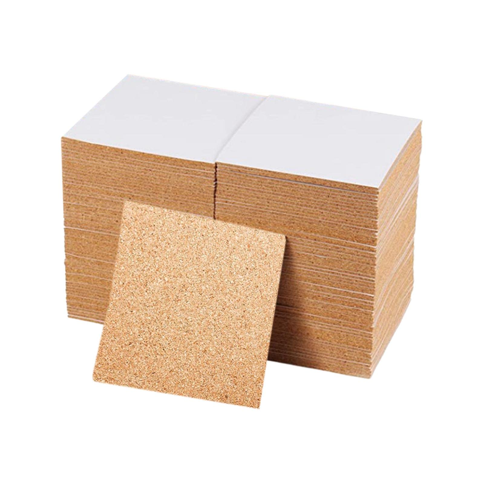 Tablero de corcho baldosas para pared y manualidades en un pack de 50 unidades decorativas