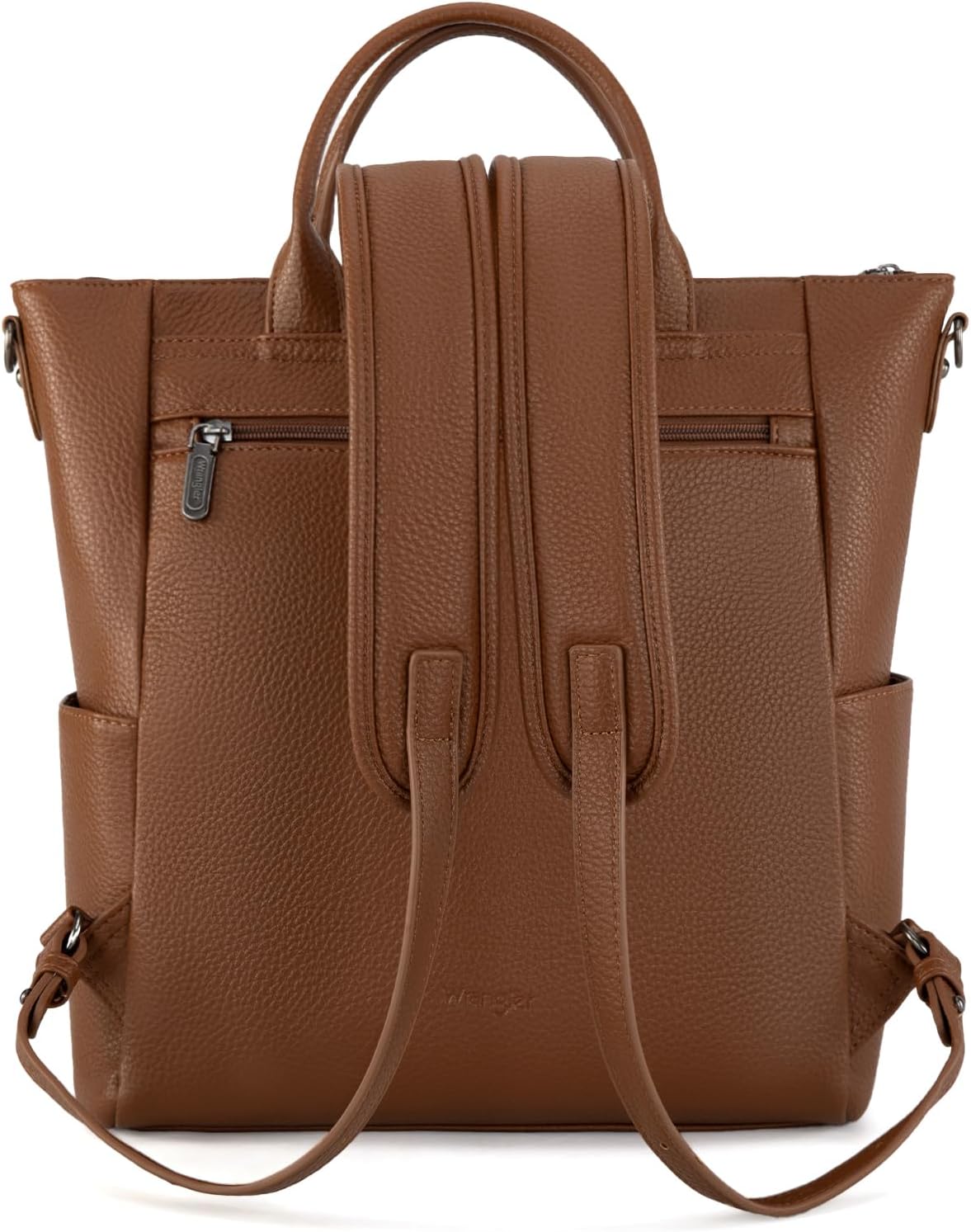 Montana West Wrangler Womens Convertible Backpack Purse Anti-Theft Brown Backpack with Adjustable Crossbody Shoulder Strap for Work Travel WG175-9110BR - Image 4