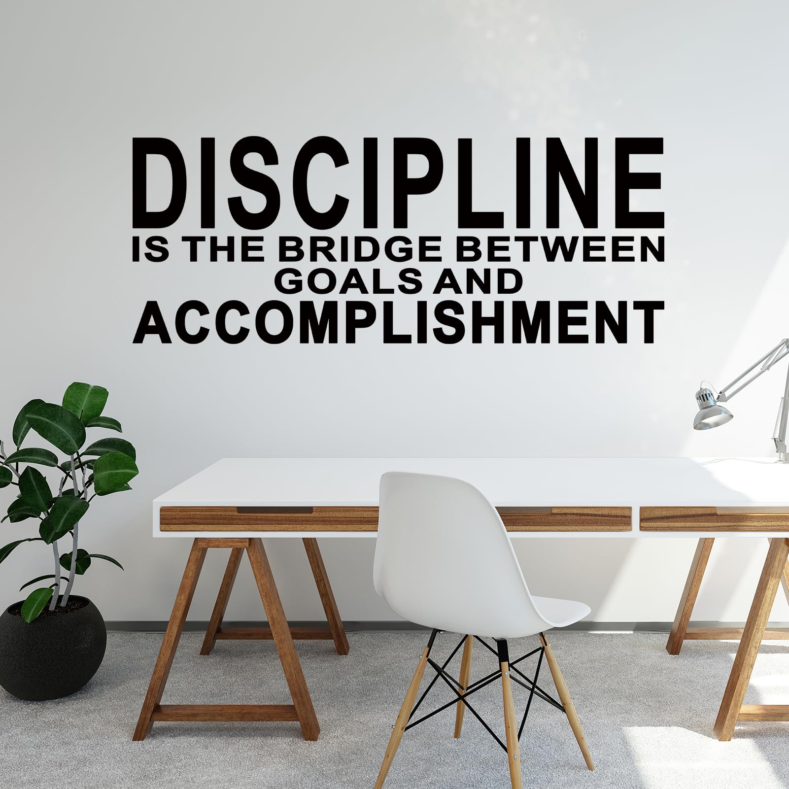 Inspirational Quotes Wall Decals for Office: Gym Motivational Positive Vinyl Art Wall Stickers for Bedroom Classroom School