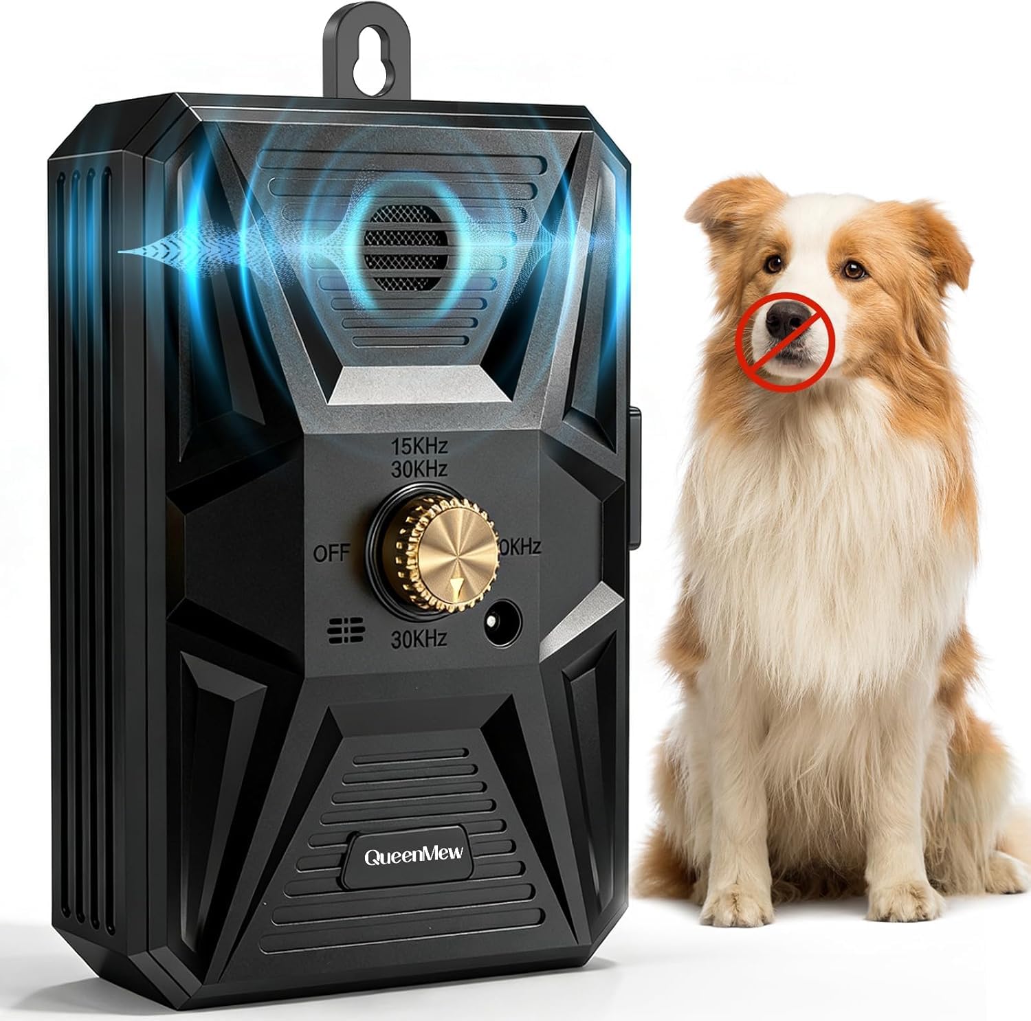 Ahuyentador de Perros, 3 Modos Antiladridos para Perros Ultrasónicos, Impermeable Anti Ladridos para Perros de 33 Pies para Entrenamiento de Perros Grandes y Pequeños al Aire Libre en Interiores